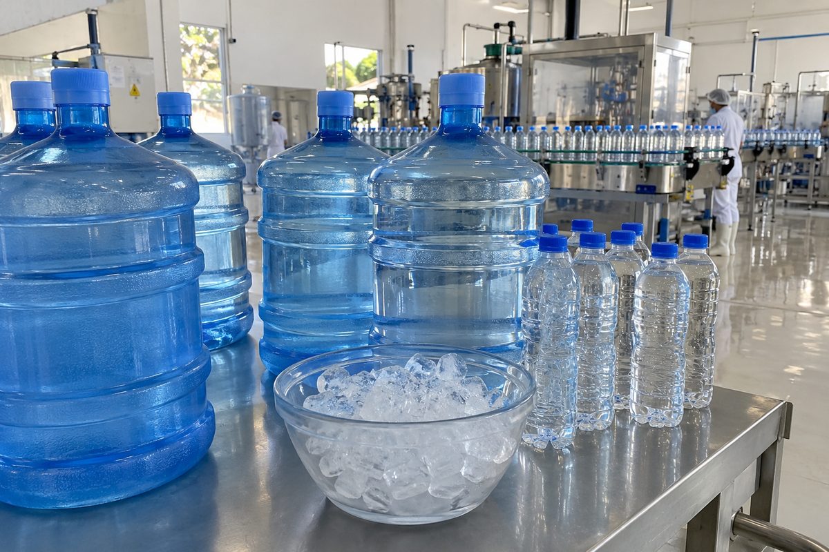 Água Envasada e Gelo para Consumo Humano